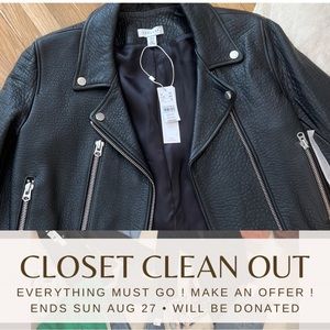 Topshop Boutique | Genuine Lamb Leather Biker Jacket US 8